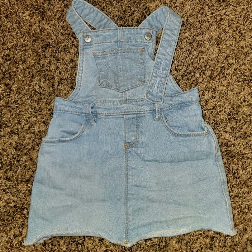 Girls 3t jean overall dress